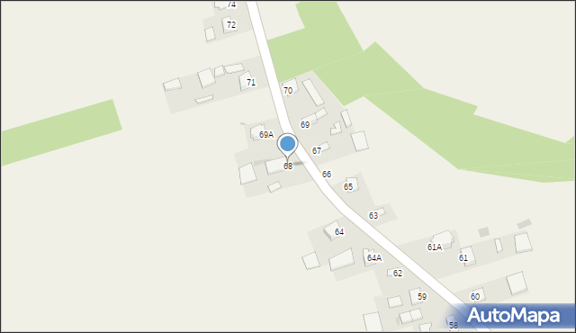 Kostków, Kostków, 68, mapa Kostków