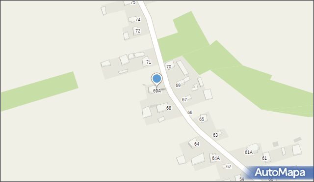 Kostków, Kostków, 69A, mapa Kostków