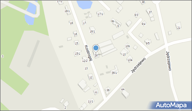 Kostrogaj, Kostrogaj, 14, mapa Kostrogaj
