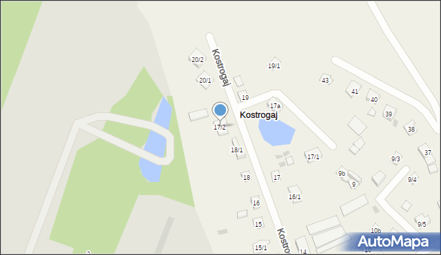 Kostrogaj, Kostrogaj, 17/2, mapa Kostrogaj