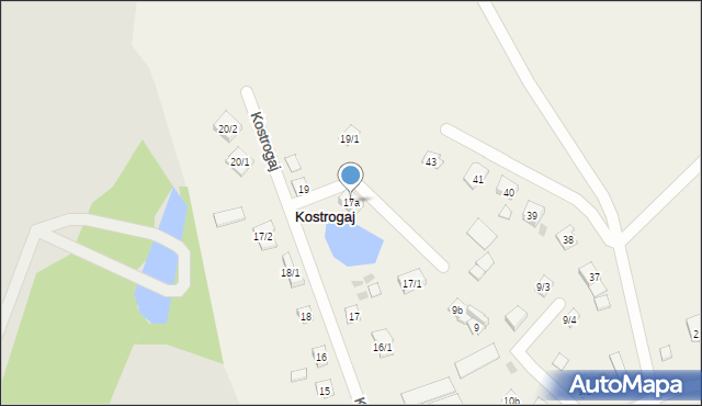 Kostrogaj, Kostrogaj, 17a, mapa Kostrogaj