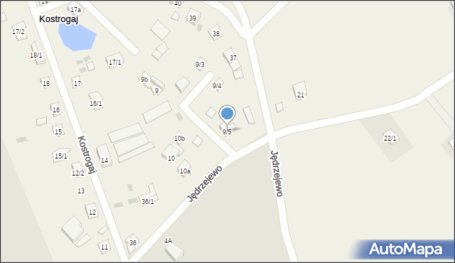 Kostrogaj, Kostrogaj, 9/5, mapa Kostrogaj
