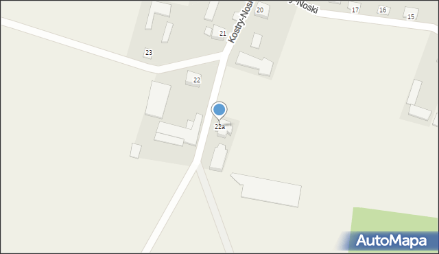 Kostry-Noski, Kostry-Noski, 22a, mapa Kostry-Noski