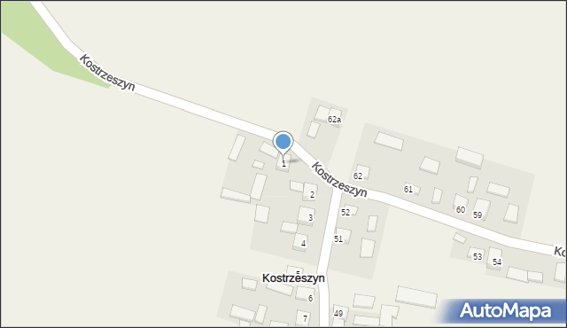 Kostrzeszyn, Kostrzeszyn, 1, mapa Kostrzeszyn