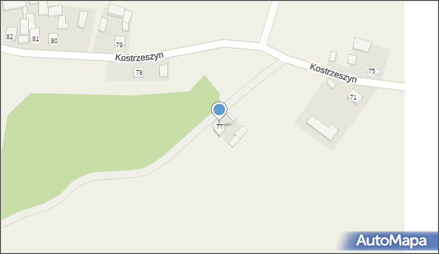 Kostrzeszyn, Kostrzeszyn, 77, mapa Kostrzeszyn