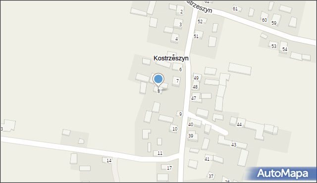 Kostrzeszyn, Kostrzeszyn, 8, mapa Kostrzeszyn