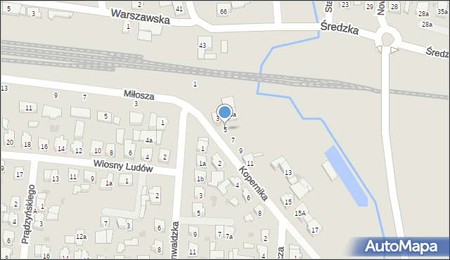 Kostrzyn, Kopernika Mikołaja, 5, mapa Kostrzyn