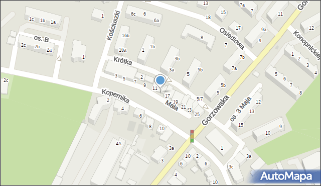 Kostrzyn nad Odrą, Kopernika Mikołaja, 15, mapa Kostrzyn nad Odrą