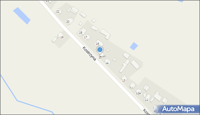 Kostrzyna, Kostrzyna, 15, mapa Kostrzyna