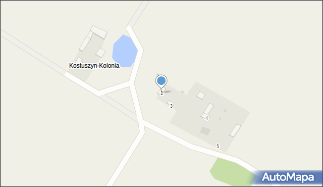 Kostuszyn-Kolonia, Kostuszyn-Kolonia, 2, mapa Kostuszyn-Kolonia