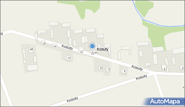 Kosuty, Kosuty, 11, mapa Kosuty