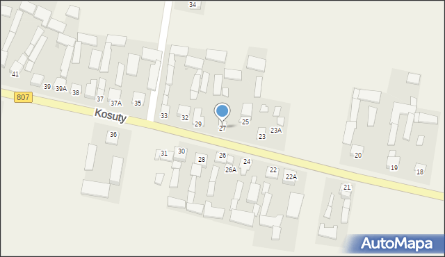 Kosuty, Kosuty, 27, mapa Kosuty