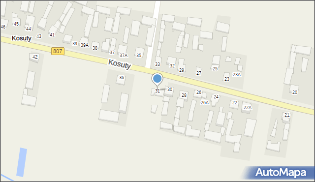 Kosuty, Kosuty, 31, mapa Kosuty