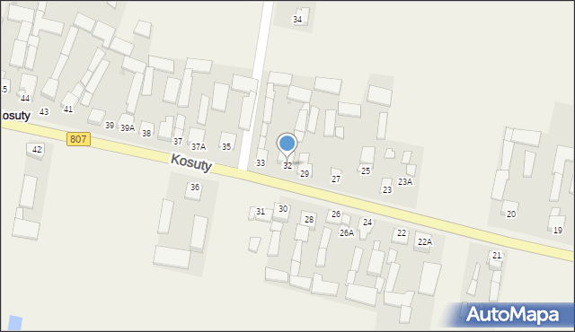 Kosuty, Kosuty, 32, mapa Kosuty