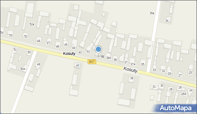 Kosuty, Kosuty, 40, mapa Kosuty