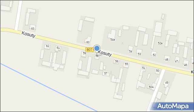 Kosuty, Kosuty, 58, mapa Kosuty