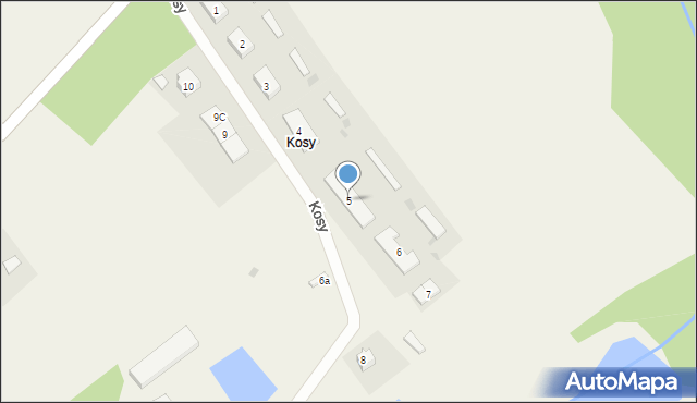 Kosy, Kosy, 5, mapa Kosy