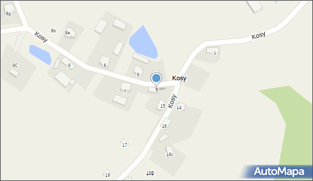 Kosy, Kosy, 5, mapa Kosy