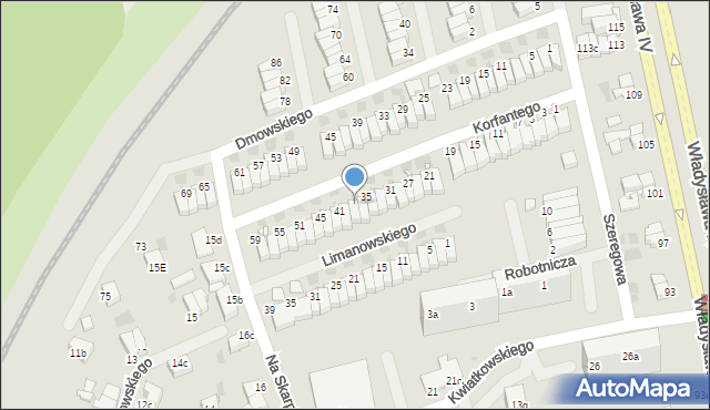 Koszalin, Korfantego Wojciecha, 39, mapa Koszalina