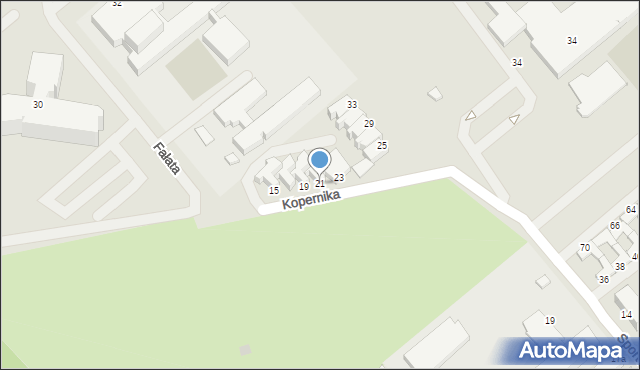 Koszalin, Kopernika Mikołaja, 21, mapa Koszalina
