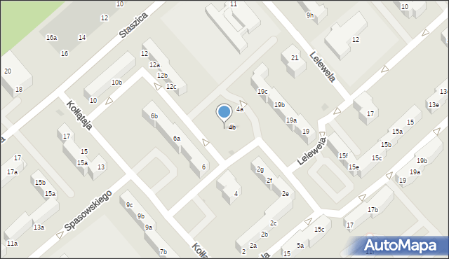Koszalin, Kołłątaja Hugo, 4c, mapa Koszalina