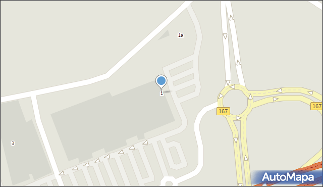 Koszalin, Koszalińska, 1, mapa Koszalina