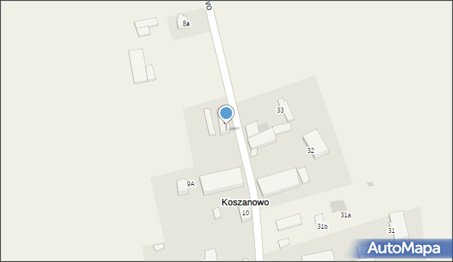 Koszanowo, Koszanowo, 9b, mapa Koszanowo