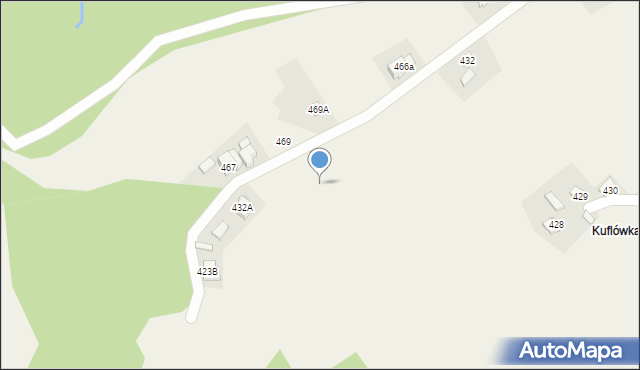 Koszarawa, Koszarawa, 432c, mapa Koszarawa