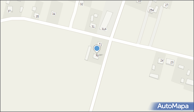 Koszarsko, Koszarsko, 70, mapa Koszarsko