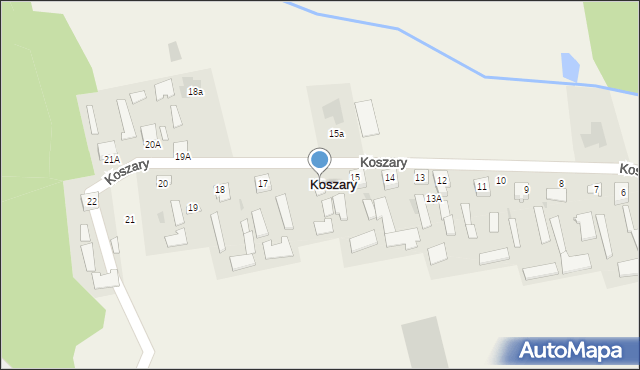 Koszary, Koszary, 16, mapa Koszary