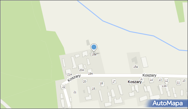 Koszary, Koszary, 18a, mapa Koszary