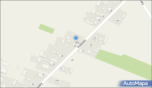 Koszary, Koszary, 24, mapa Koszary