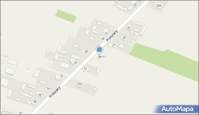 Koszary, Koszary, 29, mapa Koszary