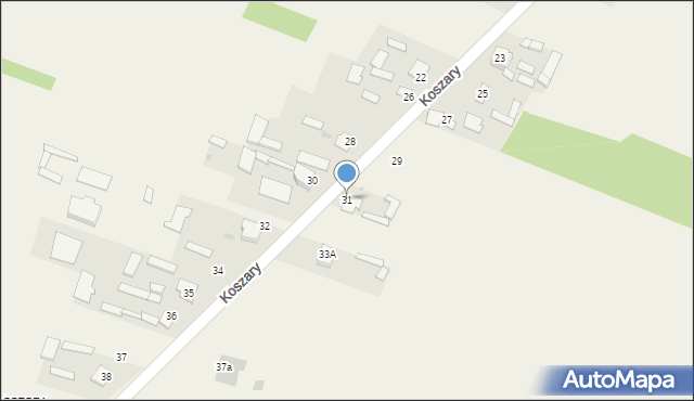 Koszary, Koszary, 31, mapa Koszary