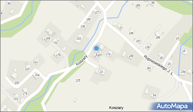 Koszary, Koszary, 173, mapa Koszary