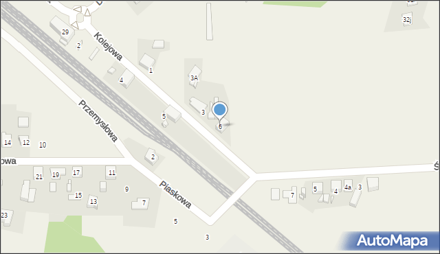 Koszęcin, Kolejowa, 6, mapa Koszęcin