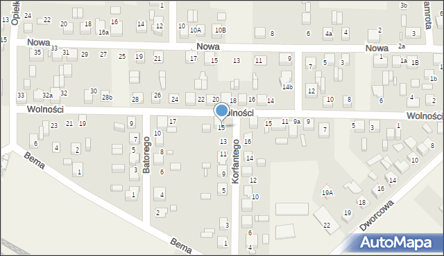 Koszęcin, Korfantego Wojciecha, 15, mapa Koszęcin