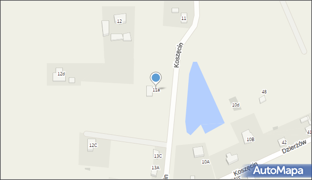Koszęcin, Koszęcin, 11a, mapa Koszęcin