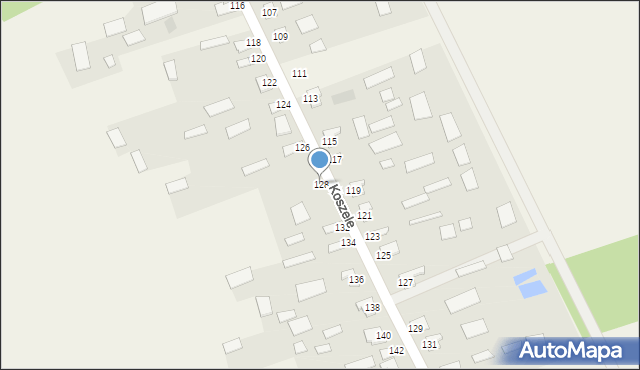 Koszele, Koszele, 128, mapa Koszele