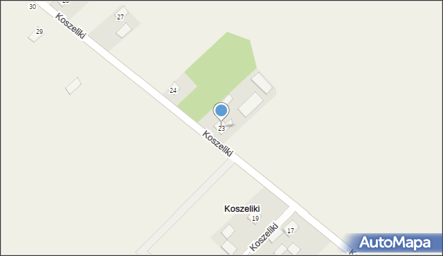 Koszeliki, Koszeliki, 23, mapa Koszeliki