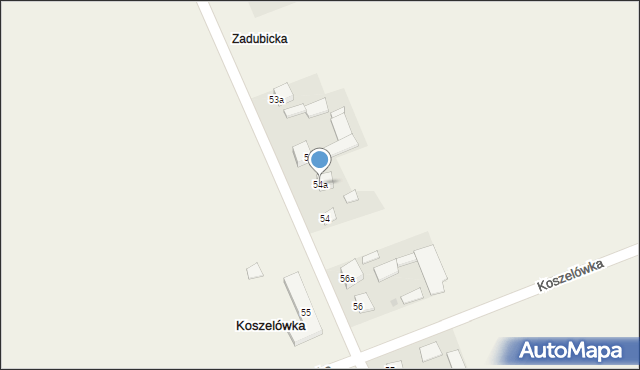 Koszelówka, Koszelówka, 54a, mapa Koszelówka