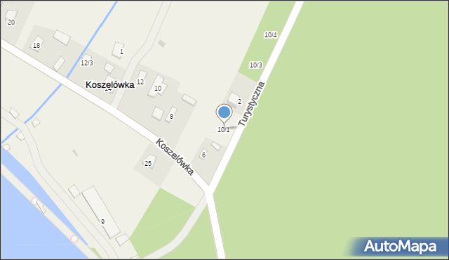 Koszelówka, Koszelówka, 10/1, mapa Koszelówka