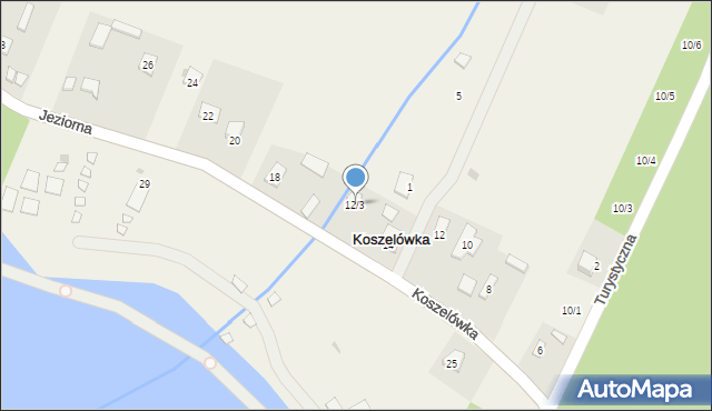 Koszelówka, Koszelówka, 12/3, mapa Koszelówka