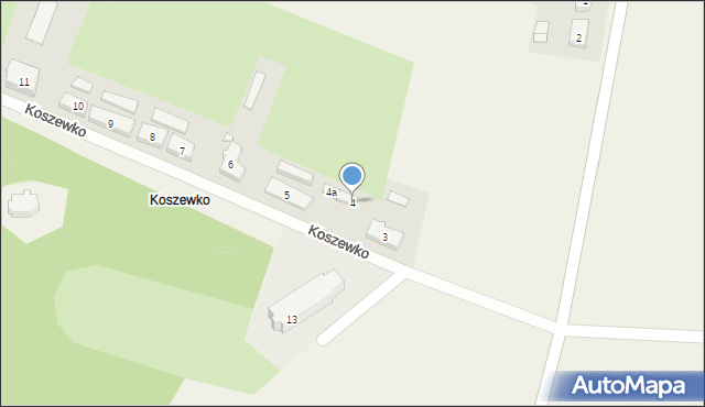 Koszewko, Koszewko, 4, mapa Koszewko