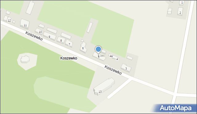 Koszewko, Koszewko, 5, mapa Koszewko