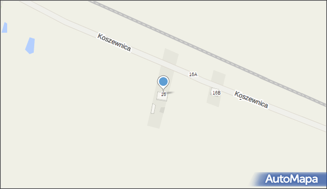 Koszewnica, Koszewnica, 16, mapa Koszewnica