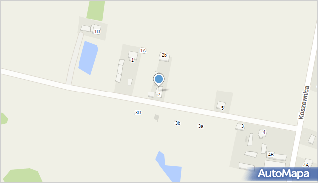 Koszewnica, Koszewnica, 2A, mapa Koszewnica