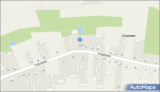 Koszewo, Koszewo, 32, mapa Koszewo