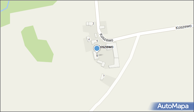 Koszewo, Koszewo, 6, mapa Koszewo