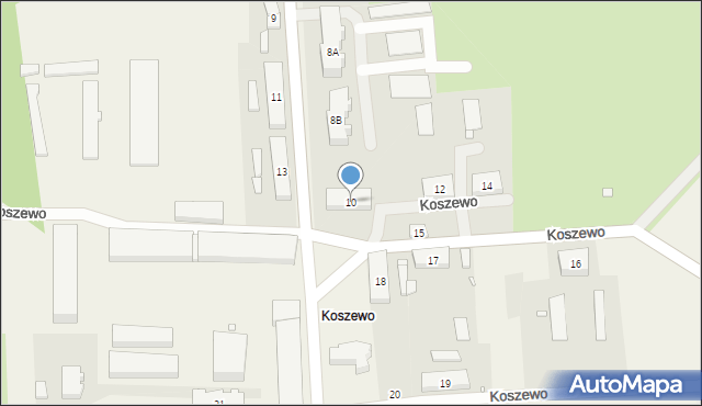 Koszewo, Koszewo, 10, mapa Koszewo